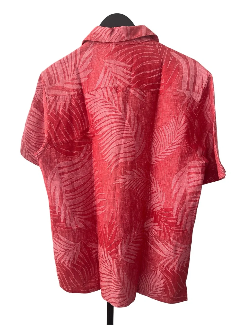 2& Palmas Red Tropical Print Short-Sleeve Camp Shirt men’s S